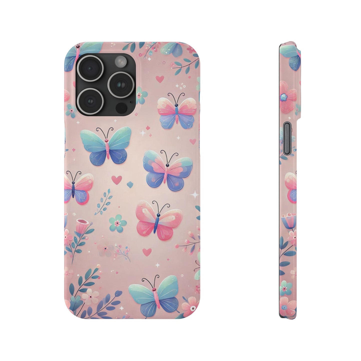 Cute Butterfly Pattern  Slim Phone Case - FC-104