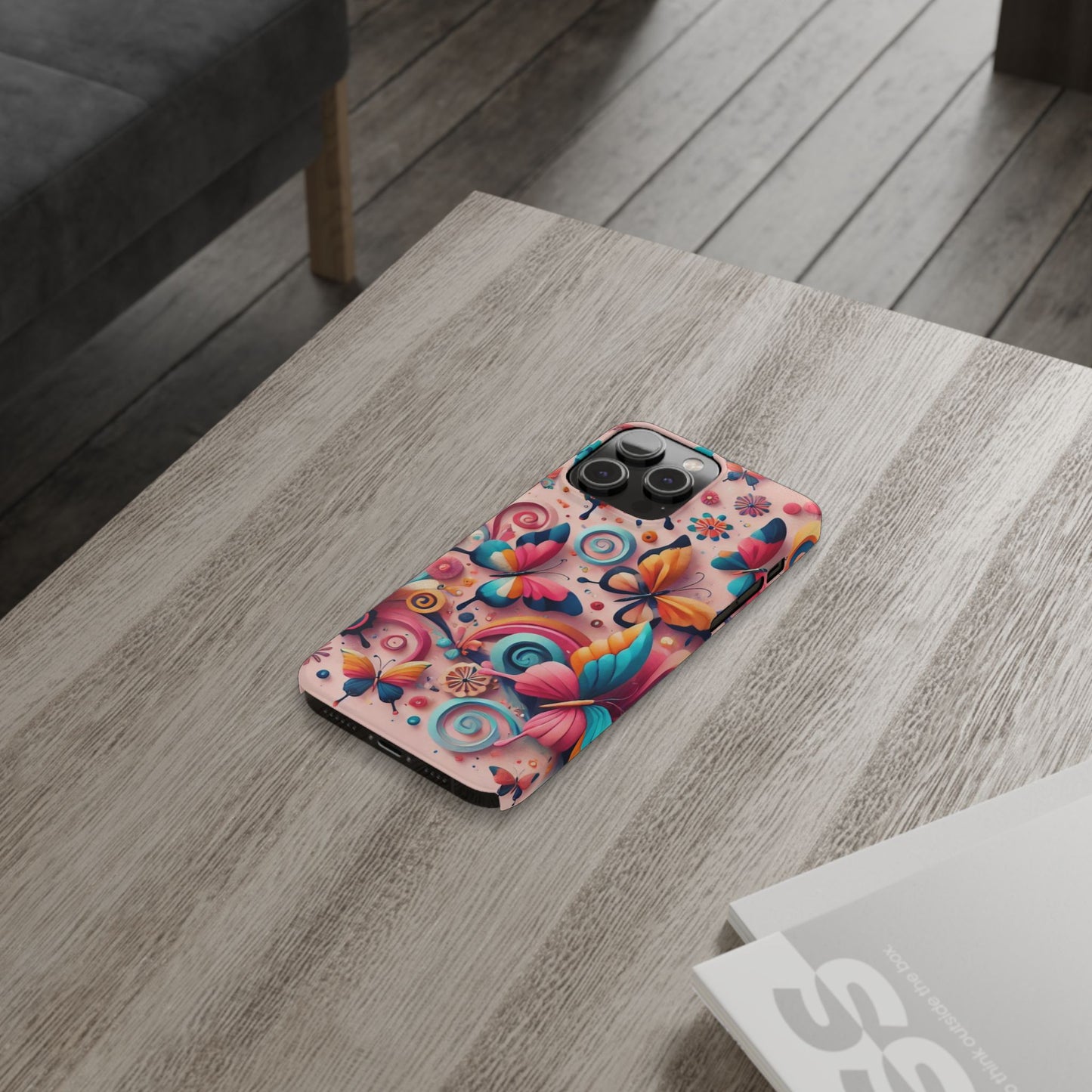 Butterfly Theme Slim Phone Cases