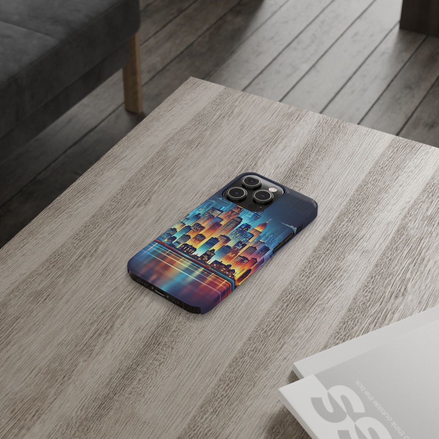 City Scape At Light Slim Phone Cases