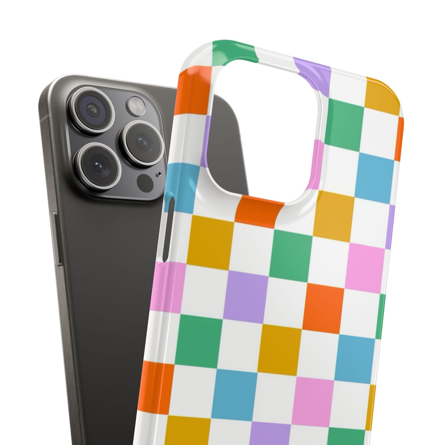 Colorful Checkerboard Slim Cases - FC-115