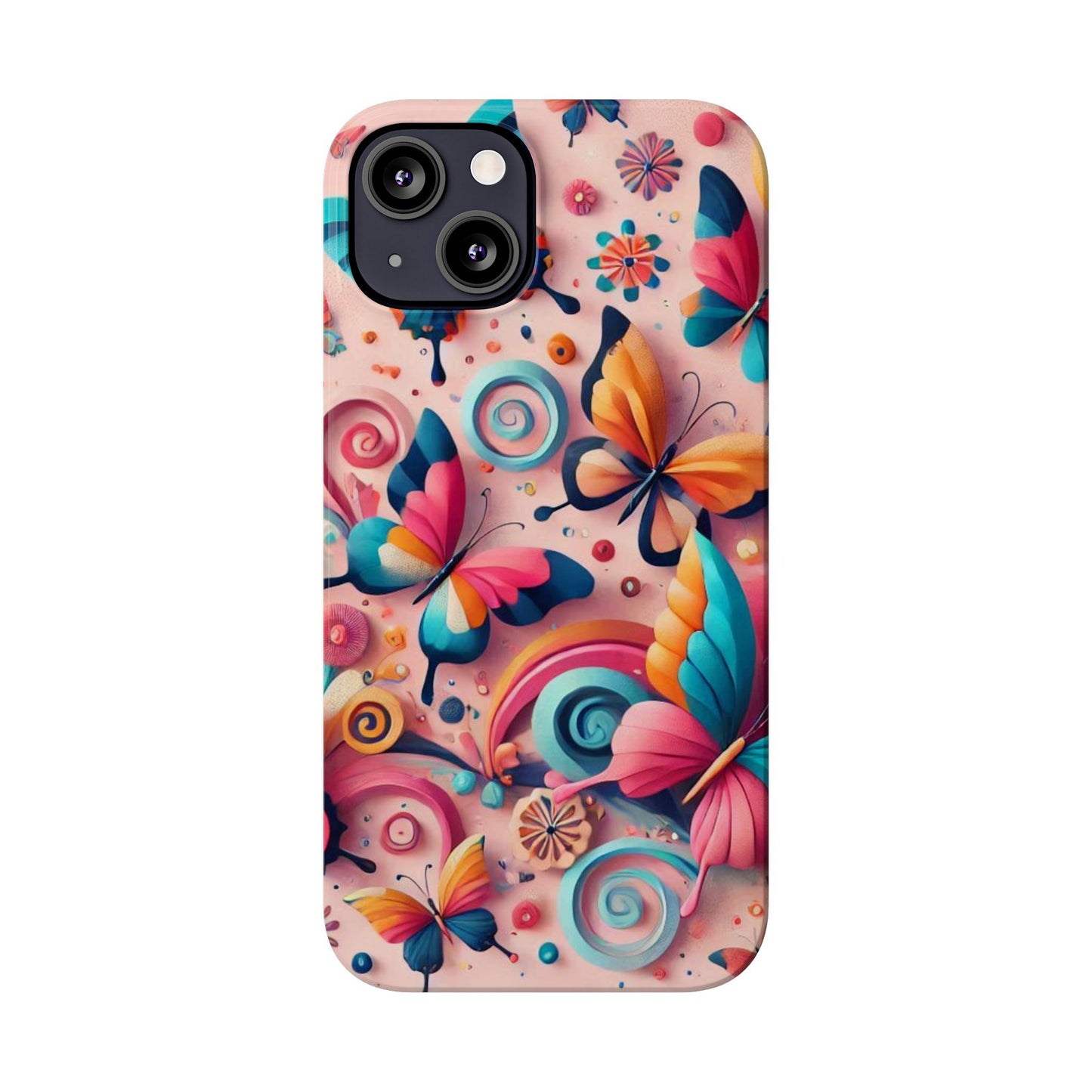 Butterfly Theme Slim Phone Cases