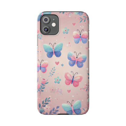 Cute Butterfly Pattern  Slim Phone Case - FC-104