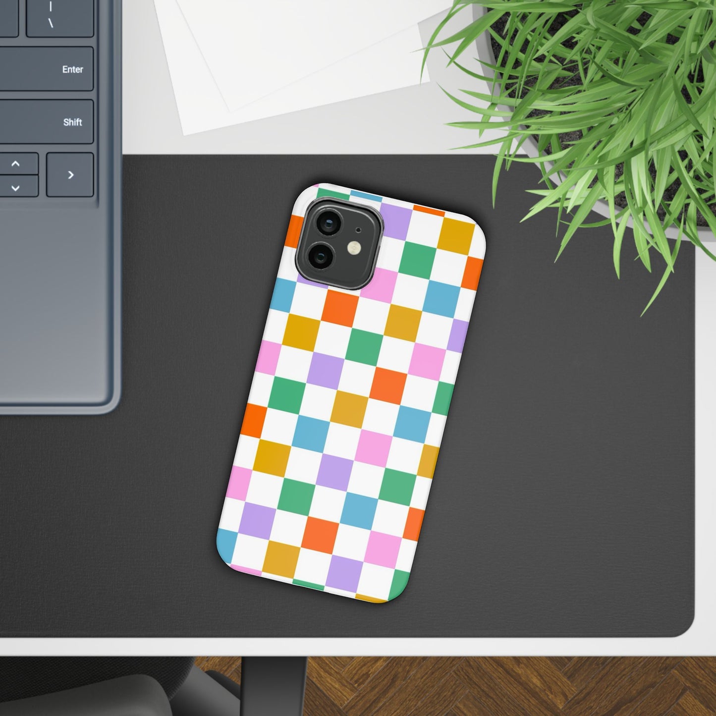 Colorful Checkerboard Slim Cases - FC-115