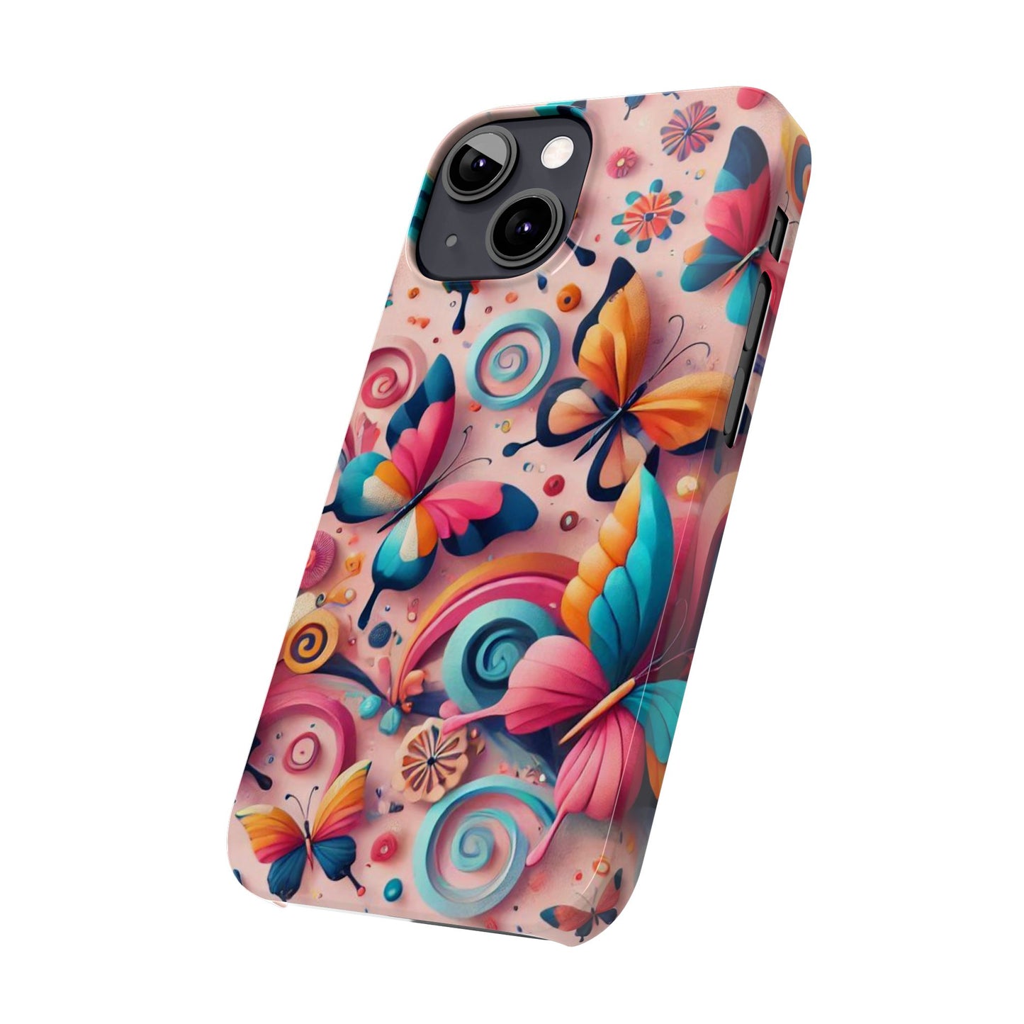 Butterfly Theme Slim Phone Cases