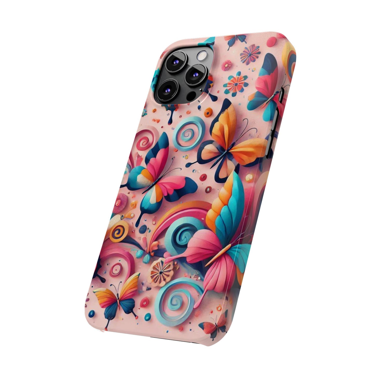 Butterfly Theme Slim Phone Cases