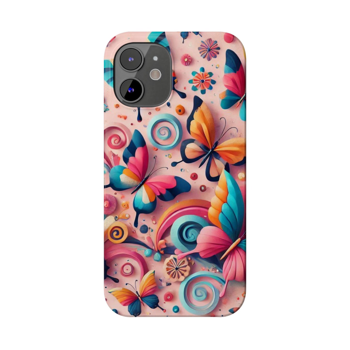 Butterfly Theme Slim Phone Cases