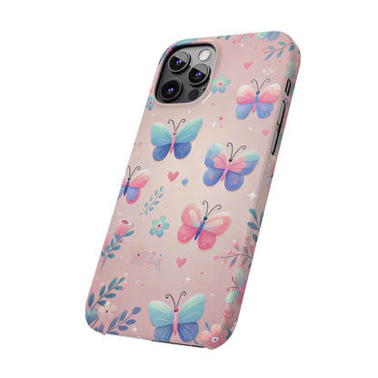 Cute Butterfly Pattern  Slim Phone Case - FC-104