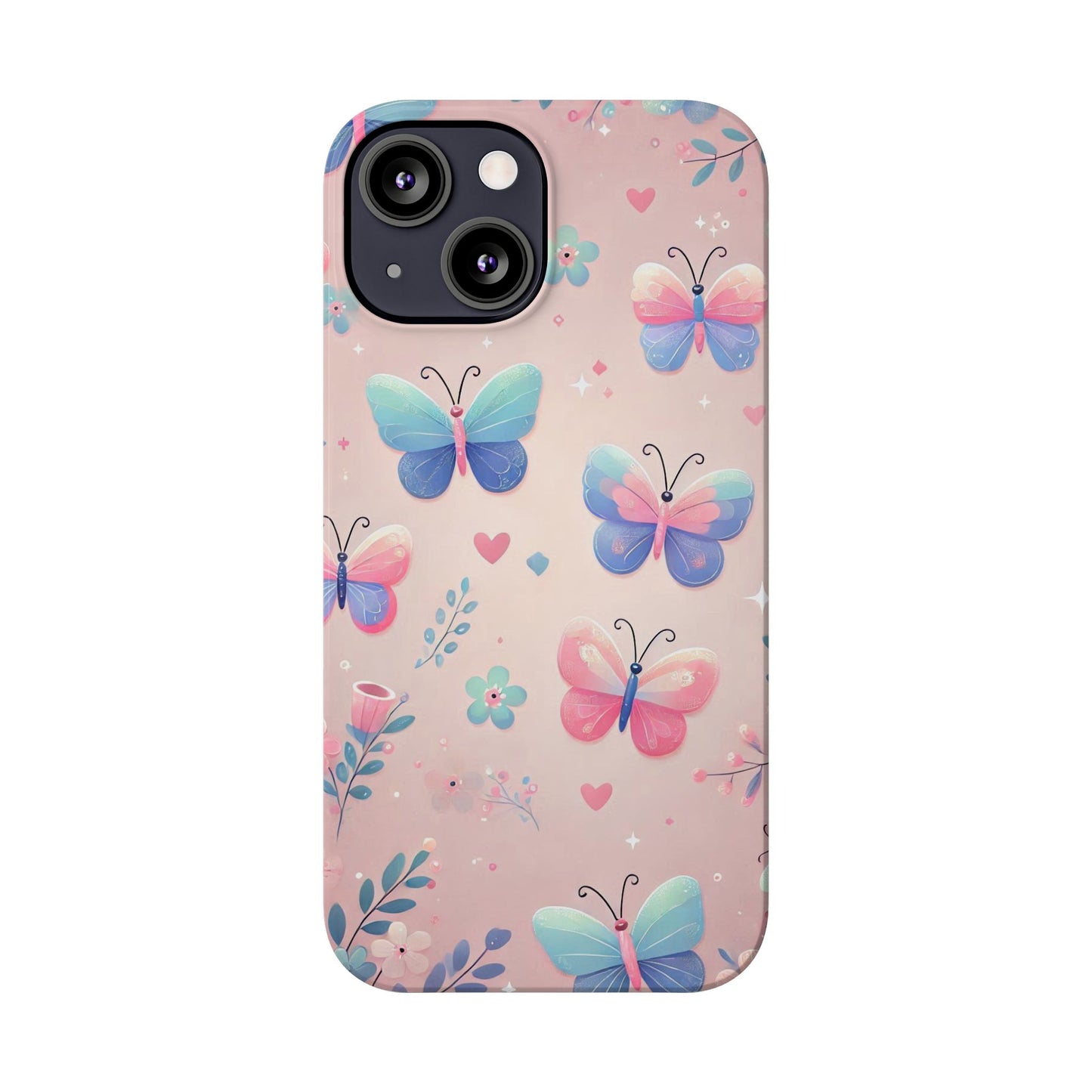 Cute Butterfly Pattern  Slim Phone Case - FC-104