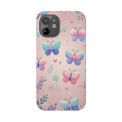 Cute Butterfly Pattern  Slim Phone Case - FC-104