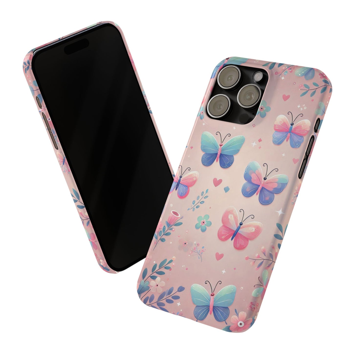 Cute Butterfly Pattern  Slim Phone Case - FC-104