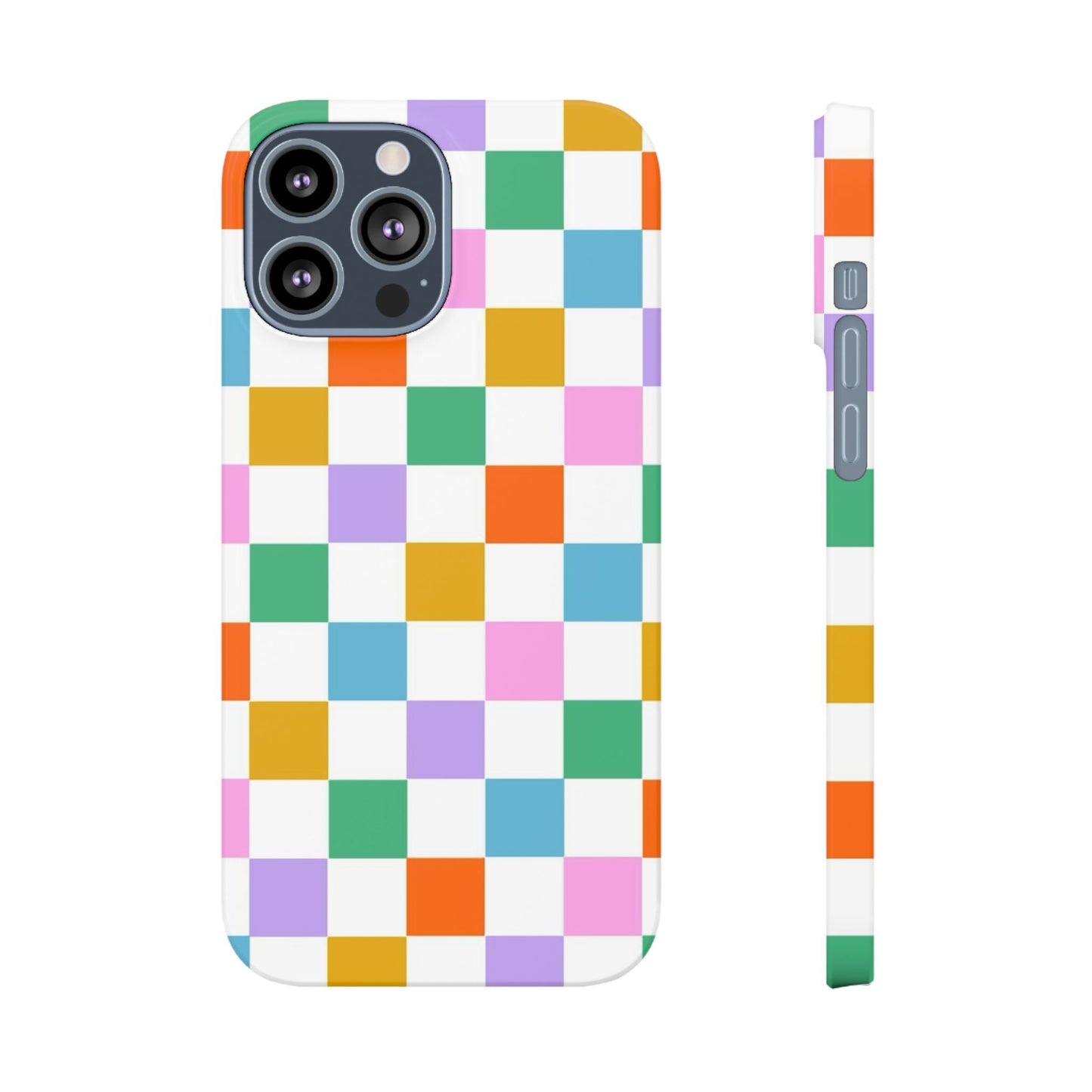 Colorful Checkerboard Slim Cases - FC-115