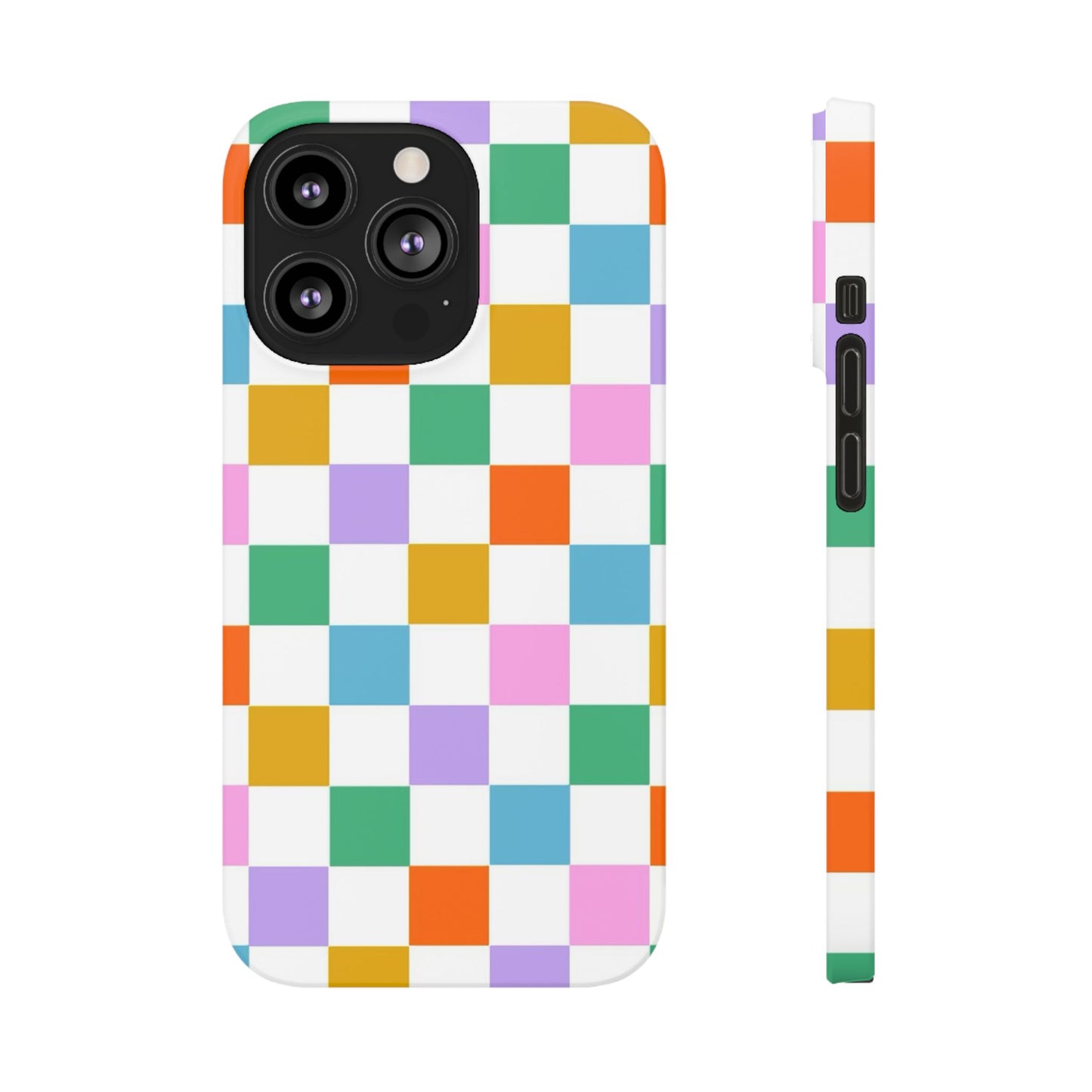 Colorful Checkerboard Slim Cases - FC-115