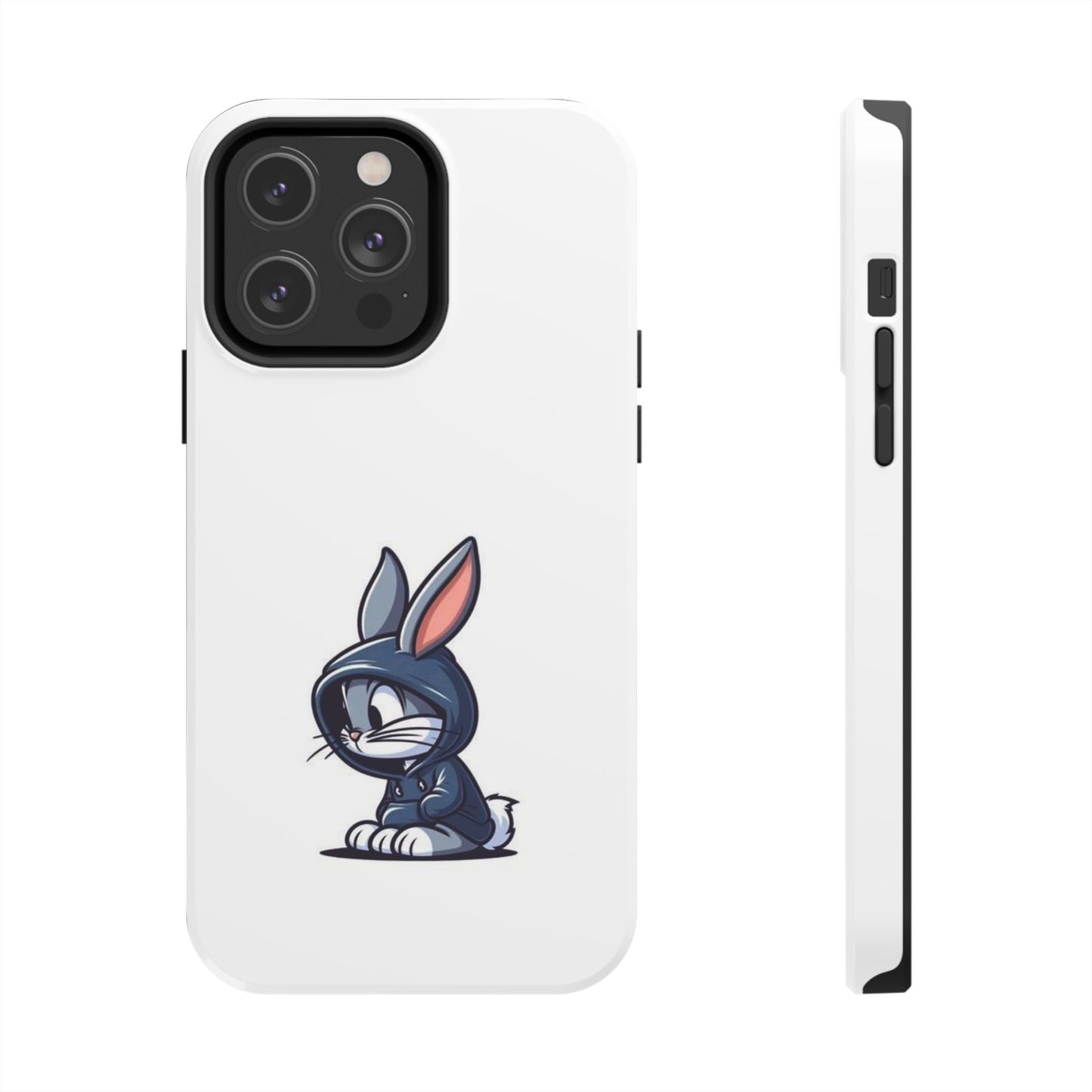 Cute Bunny White Tough Phone Cases