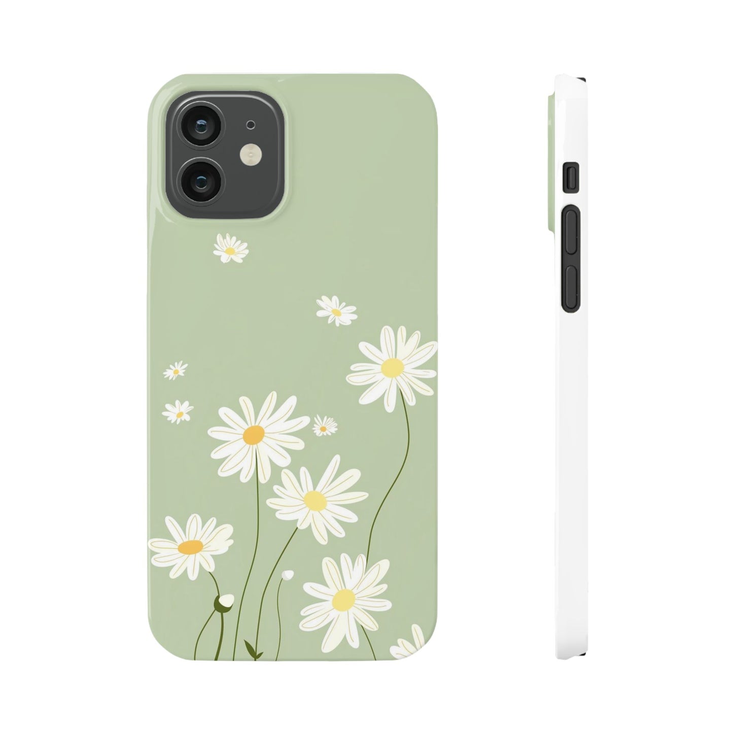 Daisy pastel green Slim Cases - FC-119