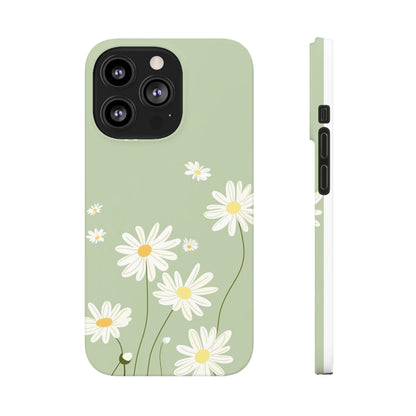 Daisy pastel green Slim Cases - FC-119