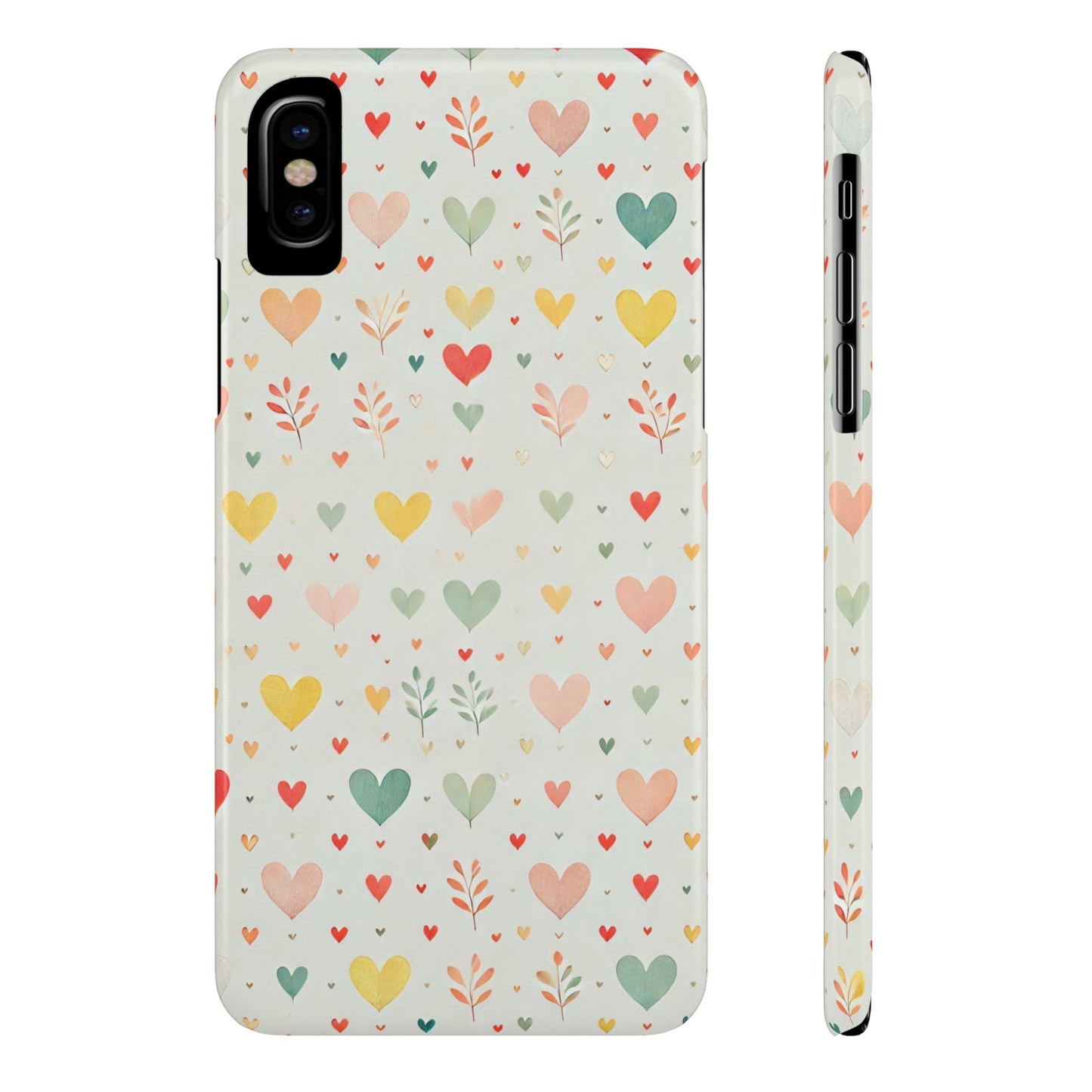 Hearts Slim Phone Case - FC-109