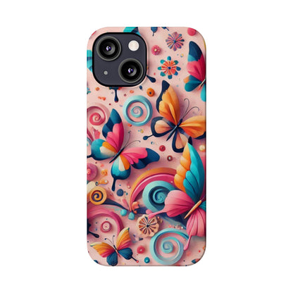 Butterfly Theme Slim Phone Cases