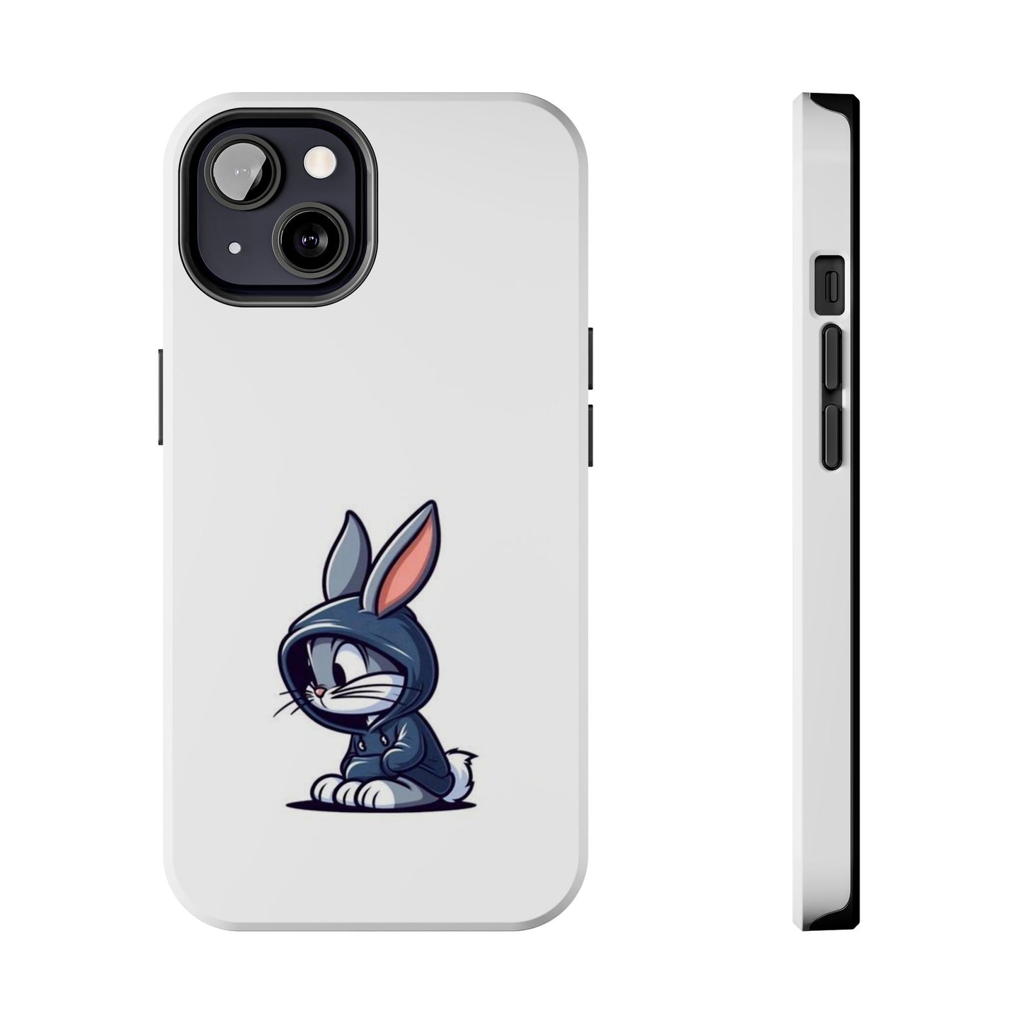 Cute Bunny White Tough Phone Cases