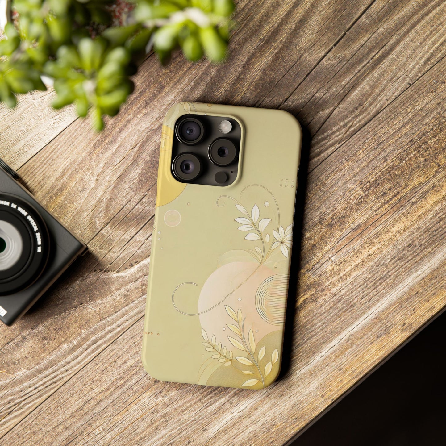 Yellow Asthetic  Slim Phone Case - FC-104