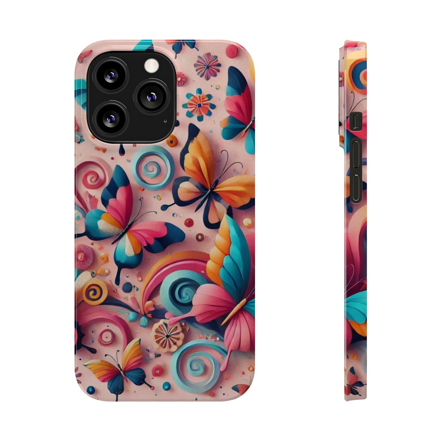 Butterfly Theme Slim Phone Cases