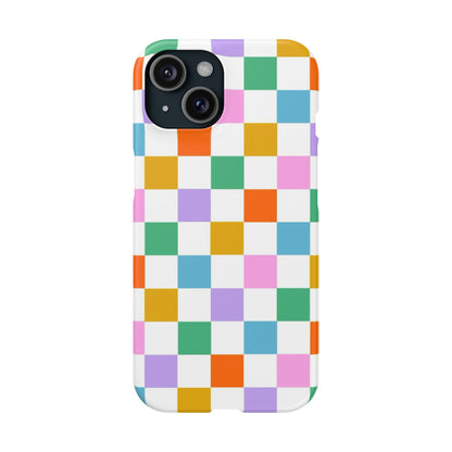 Colorful Checkerboard Slim Cases - FC-115