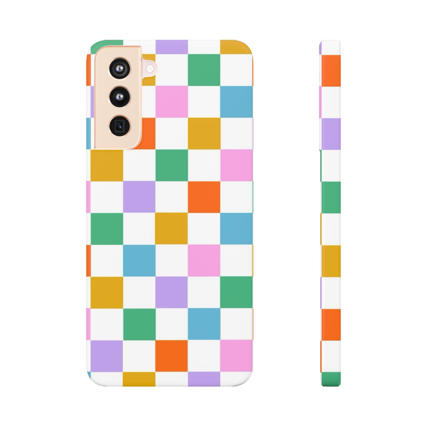 Colorful Checkerboard Slim Cases - FC-115