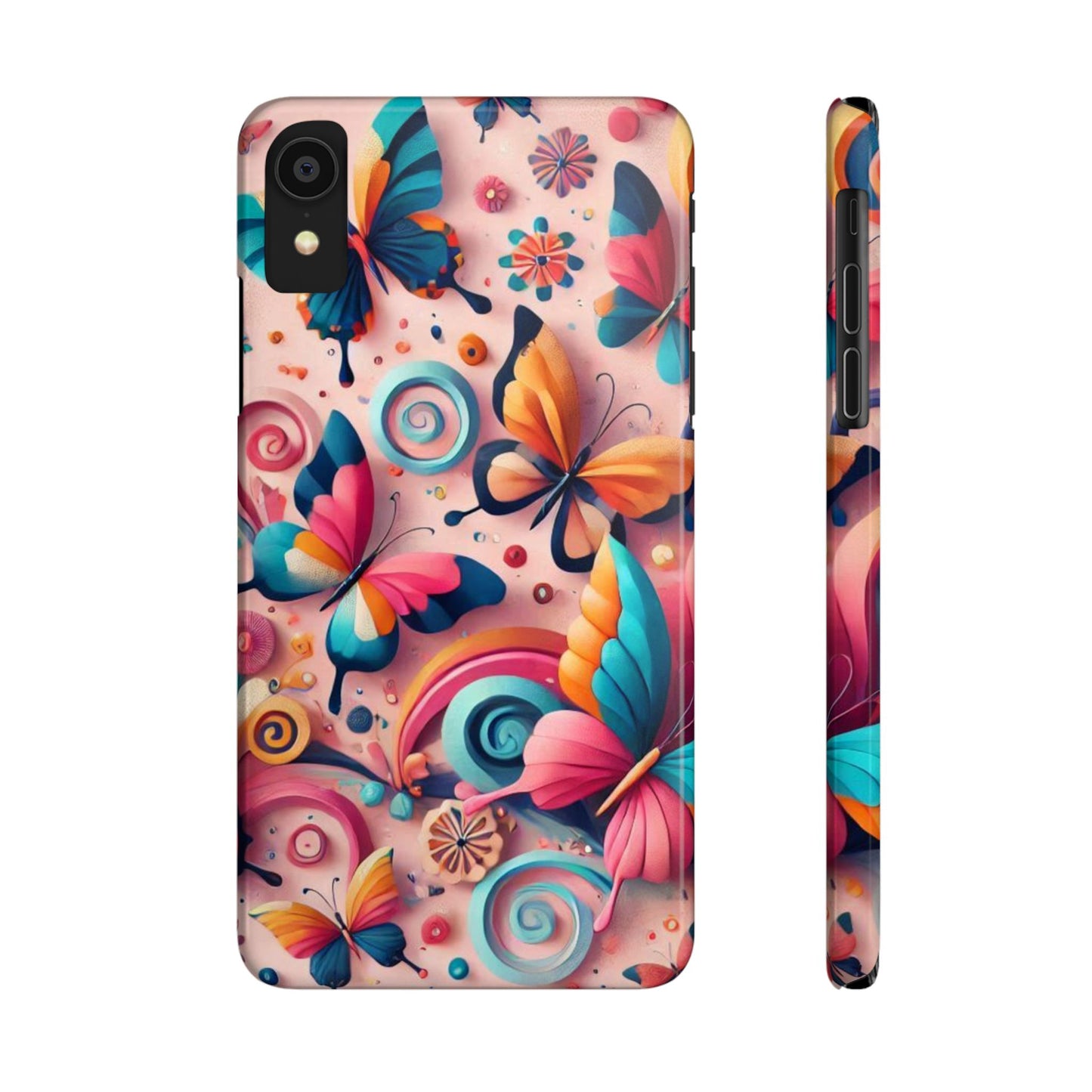 Butterfly Theme Slim Phone Cases