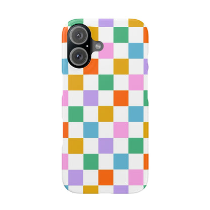 Colorful Checkerboard Slim Cases - FC-115