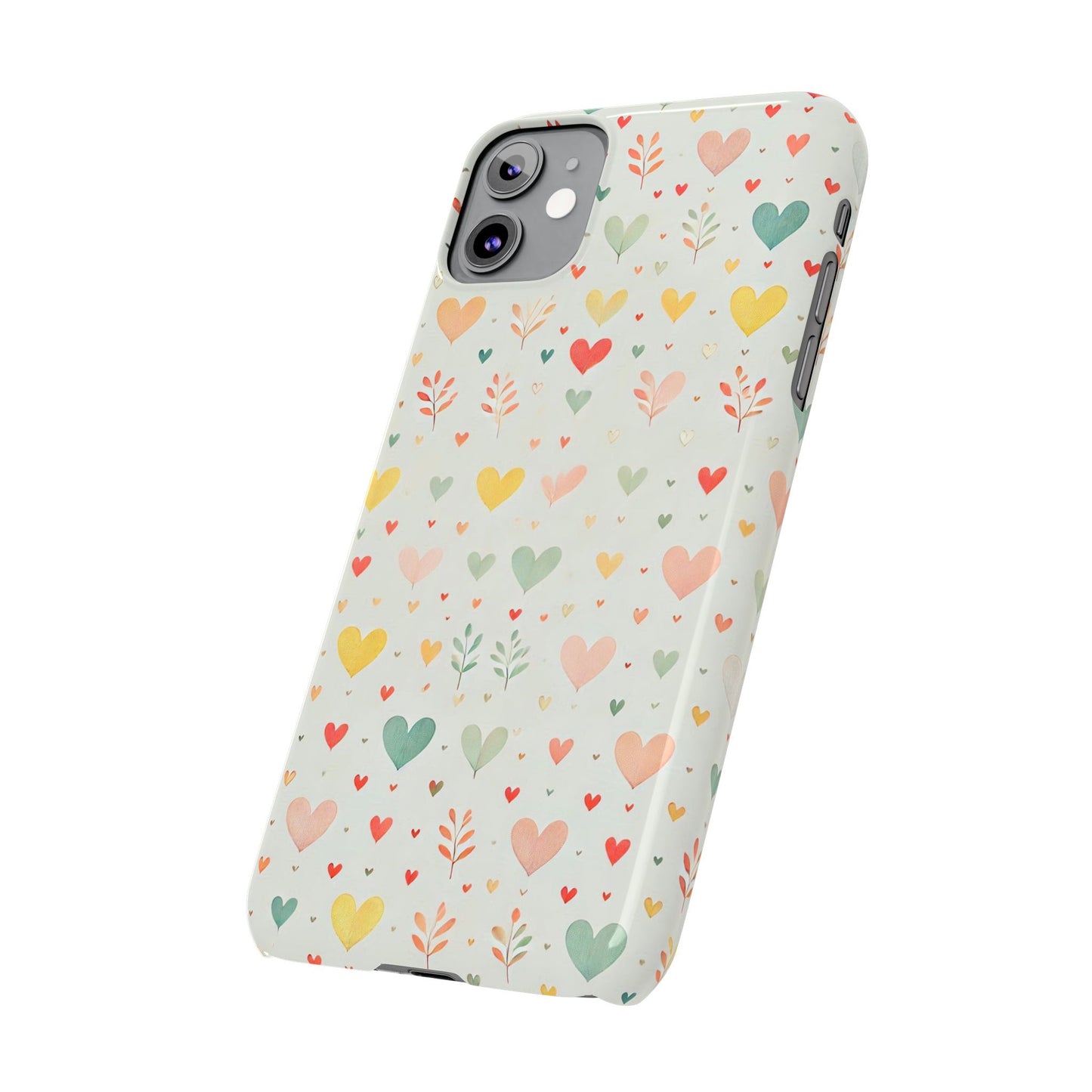 Hearts Slim Phone Case - FC-109