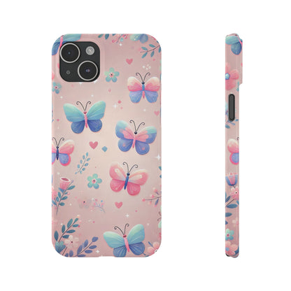 Cute Butterfly Pattern  Slim Phone Case - FC-104