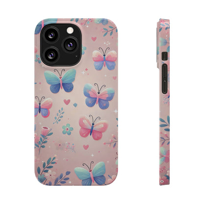 Cute Butterfly Pattern  Slim Phone Case - FC-104