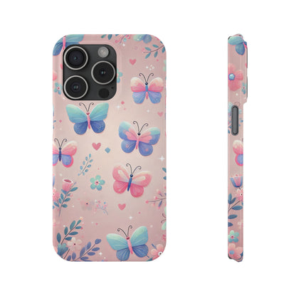 Cute Butterfly Pattern  Slim Phone Case - FC-104