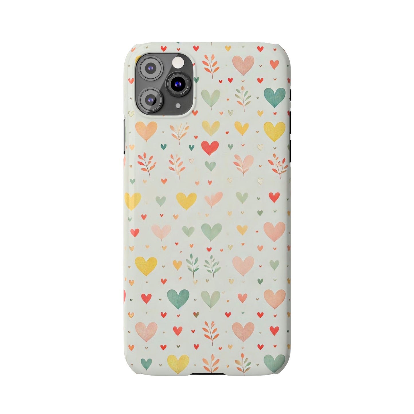 Hearts Slim Phone Case - FC-109