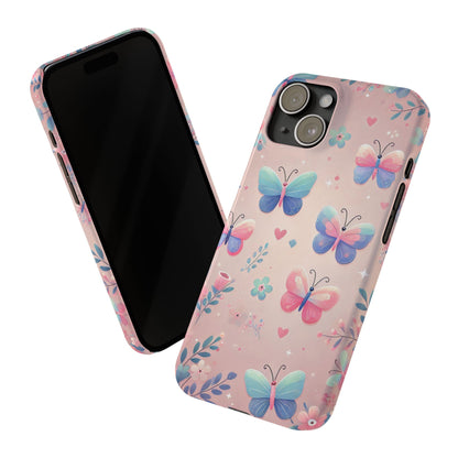 Cute Butterfly Pattern  Slim Phone Case - FC-104