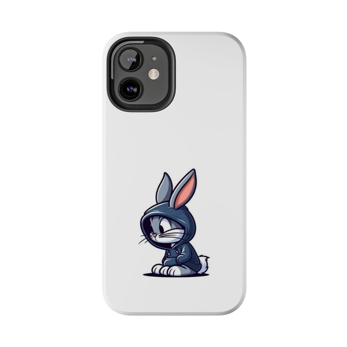 Cute Bunny White Tough Phone Cases