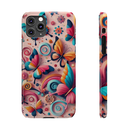 Butterfly Theme Slim Phone Cases