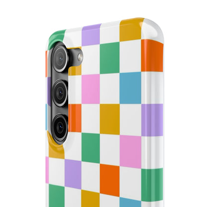 Colorful Checkerboard Slim Cases - FC-115