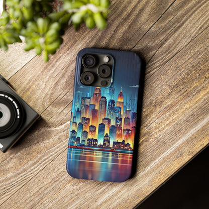 City Scape At Light Slim Phone Cases