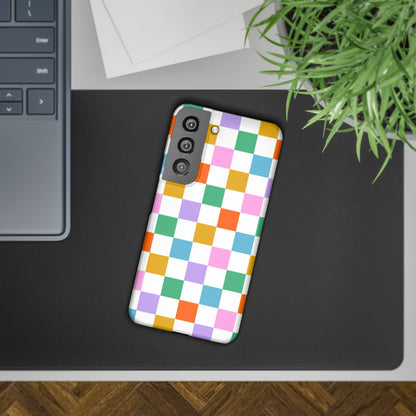 Colorful Checkerboard Slim Cases - FC-115