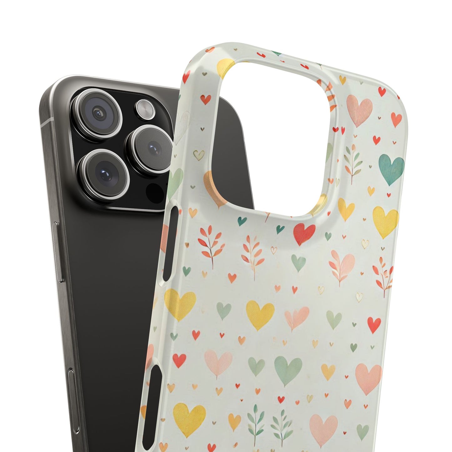 Hearts Slim Phone Case - FC-109