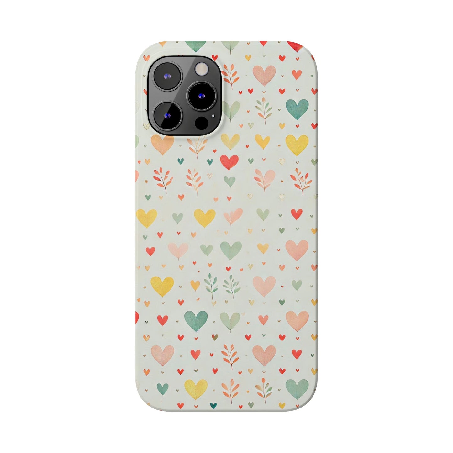 Hearts Slim Phone Case - FC-109