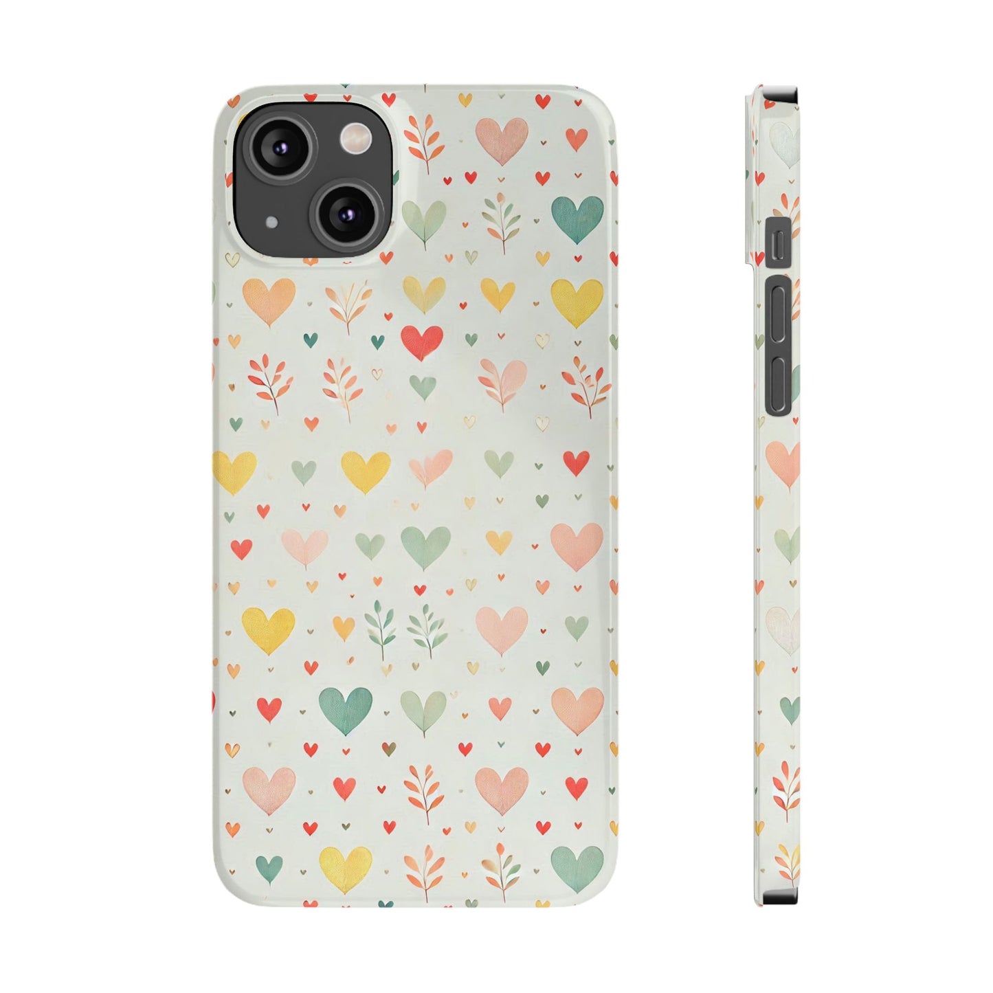 Hearts Slim Phone Case - FC-109