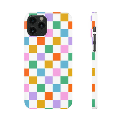 Colorful Checkerboard Slim Cases - FC-115