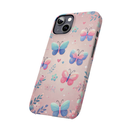 Cute Butterfly Pattern  Slim Phone Case - FC-104