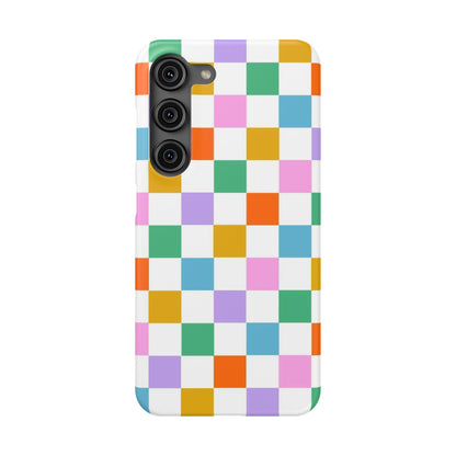 Colorful Checkerboard Slim Cases - FC-115