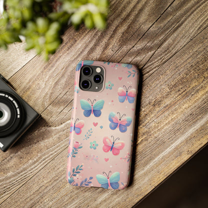 Cute Butterfly Pattern  Slim Phone Case - FC-104