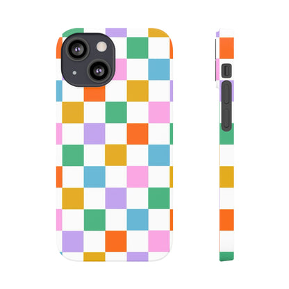 Colorful Checkerboard Slim Cases - FC-115