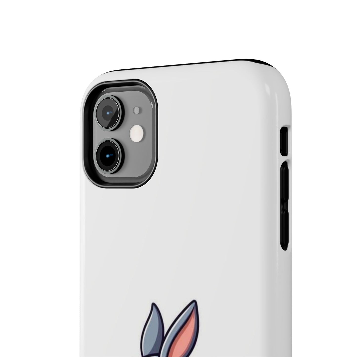 Cute Bunny White Tough Phone Cases