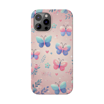 Cute Butterfly Pattern  Slim Phone Case - FC-104