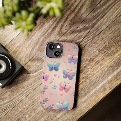 Cute Butterfly Pattern  Slim Phone Case - FC-104